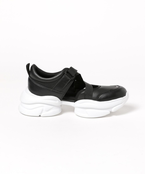 LOWRYS FARM（ローリーズファーム）の「サイドオープンスニーカー 100499（サンダル・レディース・アイボリー/ブラック系その他/ブラック・MEDIUM/LARGE）」の20枚目の写真