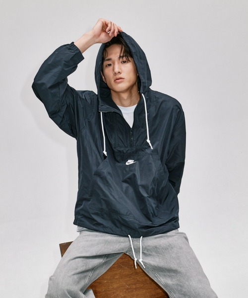 【美品】Nike ナイキClub Marina Anorak ブラック Lサイズ セール】ナイキ スポーツウェア メンズ マリーナ アノラック