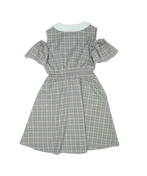 PINKHUNT（ピンクハント）の「PINKHUNT ウエストレースアップワンピース 9326K（ワンピース・キッズ・ベビーピンク/ネイビー・120cm/130cm/140cm/150cm/160cm）」の3枚目の写真