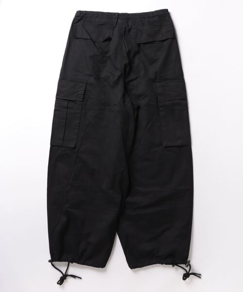★新品未使用★ayane 2024 FALL ボンディングハーフカーゴパンツ セール】コットンユニセックス裾紐付けカーゴパンツ（カーゴ