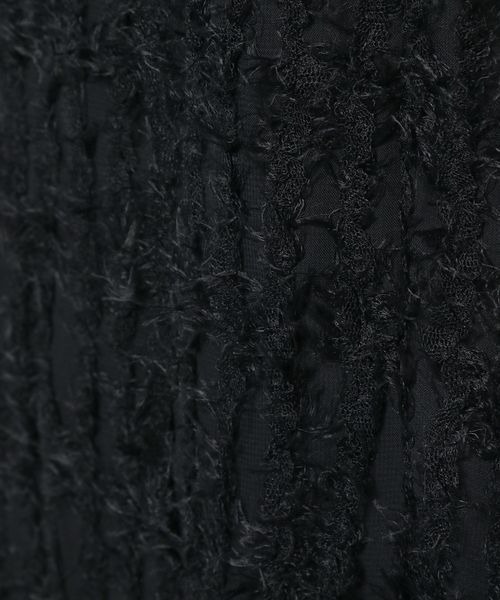 mysty woman(ミスティウーマン)の「シャギーAラインキャミワンピース 113255(ワンピース・レディース・オフホワイト/ブラック・FREE)」の18枚目の写真