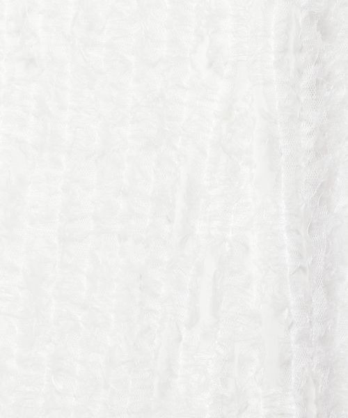 mysty woman(ミスティウーマン)の「シャギーAラインキャミワンピース 113255(ワンピース・レディース・オフホワイト/ブラック・FREE)」の19枚目の写真