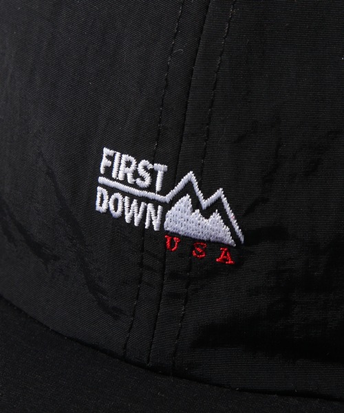 FIRST DOWN（ファーストダウン）の「【FIRST DOWN/ファーストダウン】CAP TASLAN NYLON/ワンポイント刺繍ロゴ タスランナイロン フラットバイザーキャップ 24SS（キャップ・メンズ・ブラック/グレー/セージグリーン・FREE）」の15枚目の写真