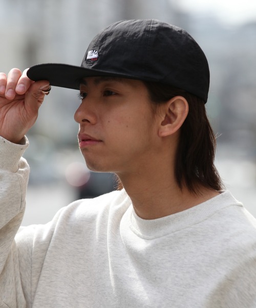 FIRST DOWN（ファーストダウン）の「【FIRST DOWN/ファーストダウン】CAP TASLAN NYLON/ワンポイント刺繍ロゴ タスランナイロン フラットバイザーキャップ 24SS（キャップ・メンズ・ブラック/グレー/セージグリーン・FREE）」の12枚目の写真