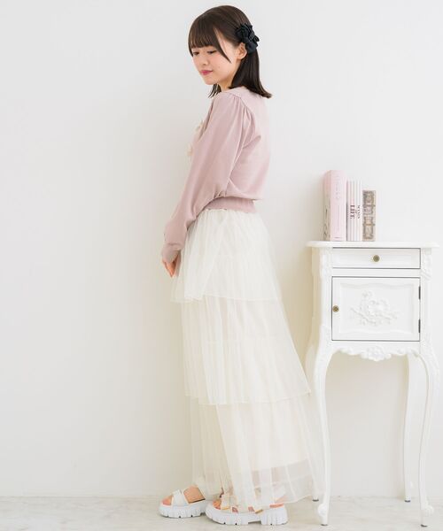 セール】フロントリボンNTカーデ（ニット/セーター）｜ems excite