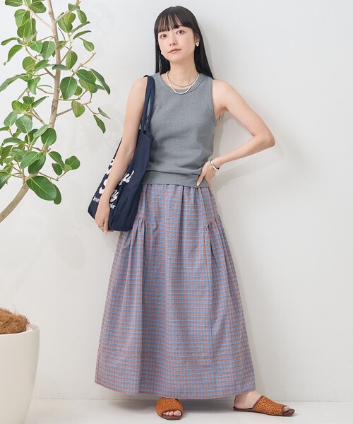 FREAK'S STORE（フリークスストア）の「カラーチェック ボリュームスカート（スカート・レディース・イエロー/ブルー・ﾌﾘ-）」の10枚目の写真