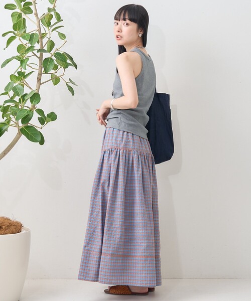 FREAK'S STORE（フリークスストア）の「カラーチェック ボリュームスカート（スカート・レディース・イエロー/ブルー・ﾌﾘ-）」の13枚目の写真