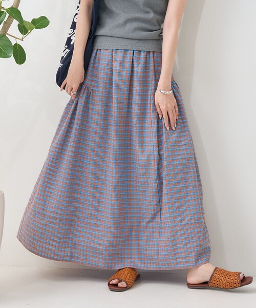 FREAK'S STORE（フリークスストア）の「カラーチェック ボリュームスカート（スカート・レディース・イエロー/ブルー・ﾌﾘ-）」の15枚目の写真