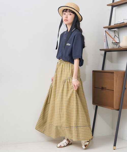 FREAK'S STORE（フリークスストア）の「カラーチェック ボリュームスカート（スカート・レディース・イエロー/ブルー・ﾌﾘ-）」の9枚目の写真