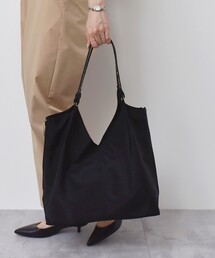Vカット サイドファスナー トートバッグ（A4対応）