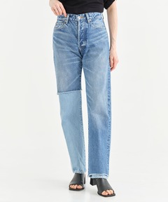 INSCRIRE/アンスクリア】Straight Layered Denim（デニムパンツ