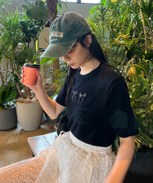 Birthday room(バースデイルーム)の「リボンニットトップス(ニット/セーター・レディース・ネイビー/グレー/アイボリー・FREE)」の19枚目の写真