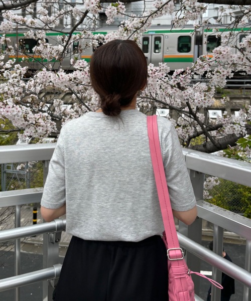 Birthday room(バースデイルーム)の「リボンニットトップス(ニット/セーター・レディース・ネイビー/グレー/アイボリー・FREE)」の12枚目の写真