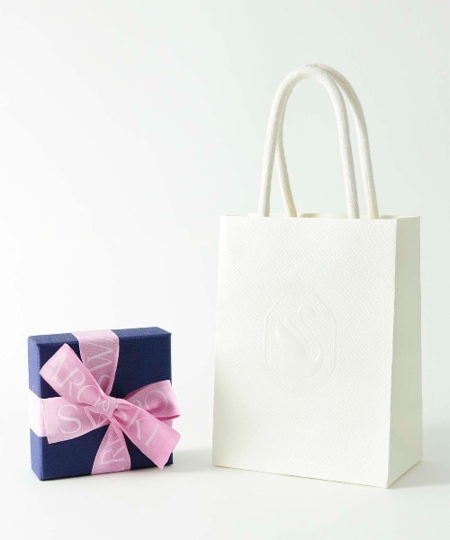 SWAROVSKI（スワロフスキー）の「【公式】【スワロフスキー】Matrix フープピアス, ラウンドカット, ホワイト, ローズゴールドトーン・プレーティング（ピアス（両耳用）・レディース・ゴールド系その他2・ONESIZE）」の7枚目の写真