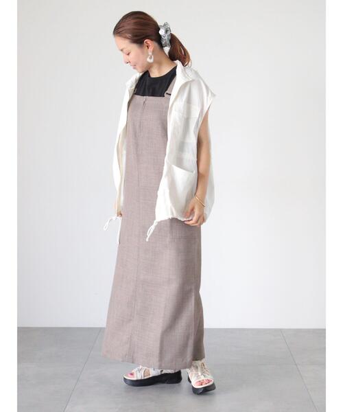 Lugnoncure（ルノンキュール）の「ナイロンミリタリーベスト（ベスト・レディース・オフホワイト/カーキ/ブラック・F）」の8枚目の写真