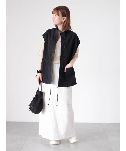 Lugnoncure（ルノンキュール）の「ナイロンミリタリーベスト（ベスト・レディース・オフホワイト/カーキ/ブラック・F）」の12枚目の写真