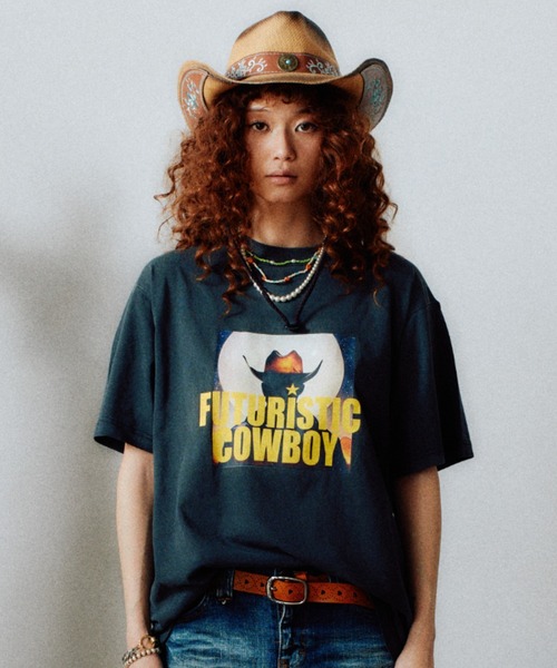 FTW(エフティダブリュー)の「COWBOY S/S TEE(Tシャツ/カットソー・メンズ・ホワイト/チャコール・LARGE/MEDIUM)」の1枚目の写真