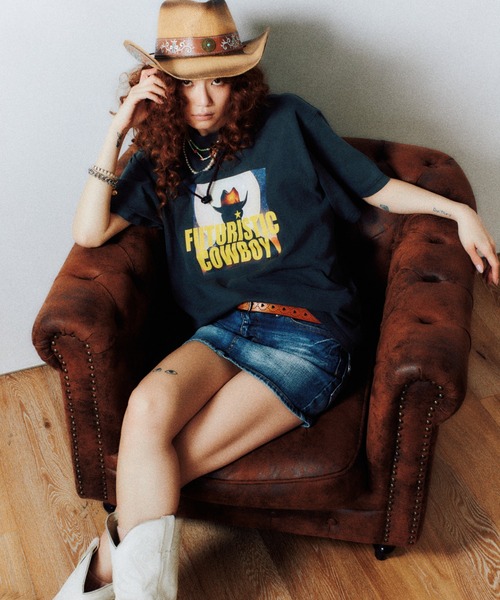 FTW(エフティダブリュー)の「COWBOY S/S TEE(Tシャツ/カットソー・メンズ・ホワイト/チャコール・LARGE/MEDIUM)」の9枚目の写真