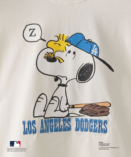 SHIPS（シップス）の「SHIPS KIDS:85～95cm / スヌーピー×MLB TEE（Tシャツ/カットソー・キッズ・ブルー/ホワイト/グリーン/ネイビー・X-SMALL）」の20枚目の写真