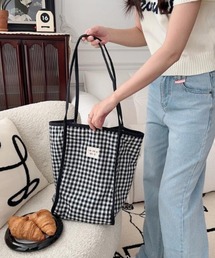 VIBGYOR Women | 【urge select】ギンガムチェック トートバッグ(トートバッグ)