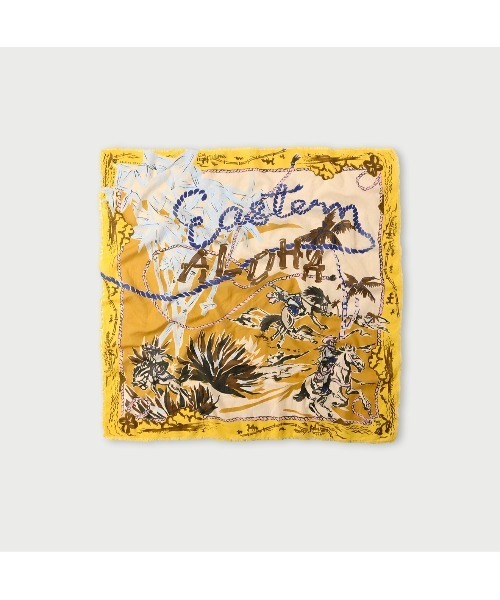 45R（フォーティファイブアール）の「ガーゼのパニオロ風呂敷（ストール/ショール・レディース・ピンク系その他/ベージュ系その他/グリーン系その他/オレンジ系その他・FREE）」の2枚目の写真