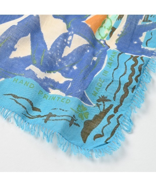 45R（フォーティファイブアール）の「ガーゼのパニオロ風呂敷（ストール/ショール・レディース・ピンク系その他/ベージュ系その他/グリーン系その他/オレンジ系その他・FREE）」の5枚目の写真