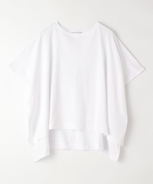 ANY(エニィ)の「ハイツイストコットンポンチョ風Tシャツ(Tシャツ/カットソー・レディース・グレー系/イエロー系/ライトグレー系/ホワイト系・F)」の12枚目の写真