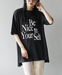 ロゴ サイドスリット BIG TEE