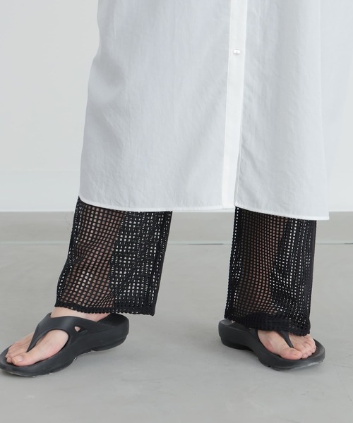 n'OrLABEL(ノアールレーベル)の「『メッシュぺチパンツ』(その他パンツ・レディース・ブラック/アイボリー・1/2)」の7枚目の写真