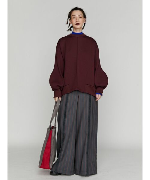 UN3D.（アンスリード）の「MULTI PINSTRIPE WIDE PT / マルチピンストライプワイドパンツ（スラックス・レディース・グレー/ブラック・36/38）」の19枚目の写真