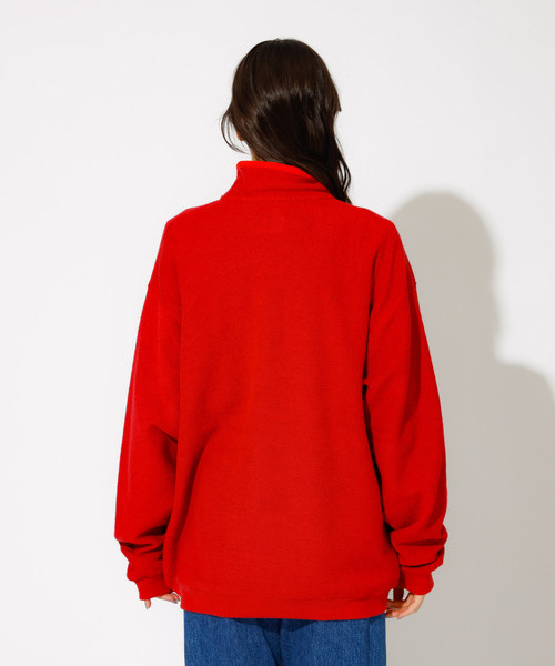 AMERICANA（アメリカーナ）の「【AMERICANA×ORIGINAL Charcoal／アメリカーナ×オリジナル チャコール】Leopards Snap プルオーバースウェット/ユニセックス（スウェット・メンズ・ネイビー/レッド・L/M）」の8枚目の写真