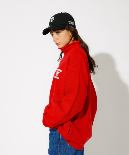 AMERICANA（アメリカーナ）の「【AMERICANA×ORIGINAL Charcoal／アメリカーナ×オリジナル チャコール】Leopards Snap プルオーバースウェット/ユニセックス（スウェット・メンズ・ネイビー/レッド・L/M）」の13枚目の写真