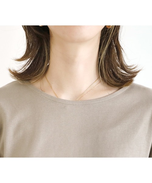 reca(レカ)の「綿100%!大人可愛い優秀アイテム タックスリーブTシャツ(シャツ/ブラウス・レディース・グレイッシュベージュ/イエロー/ブラック/オフホワイト・M)」の12枚目の写真
