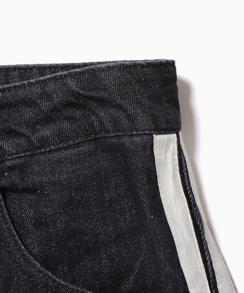 Theater code(シアターコード)の「side line denim pants / サイドライン デニムパンツ(デニムパンツ・メンズ・ブラック/ブルー・L/M)」の15枚目の写真