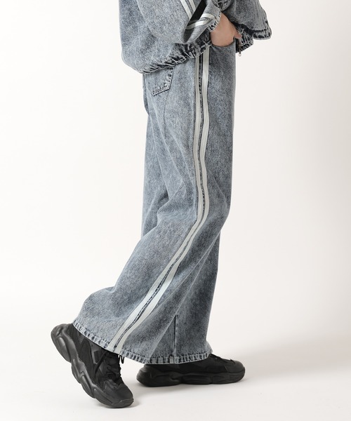 Theater code(シアターコード)の「side line denim pants / サイドライン デニムパンツ(デニムパンツ・メンズ・ブラック/ブルー・L/M)」の11枚目の写真