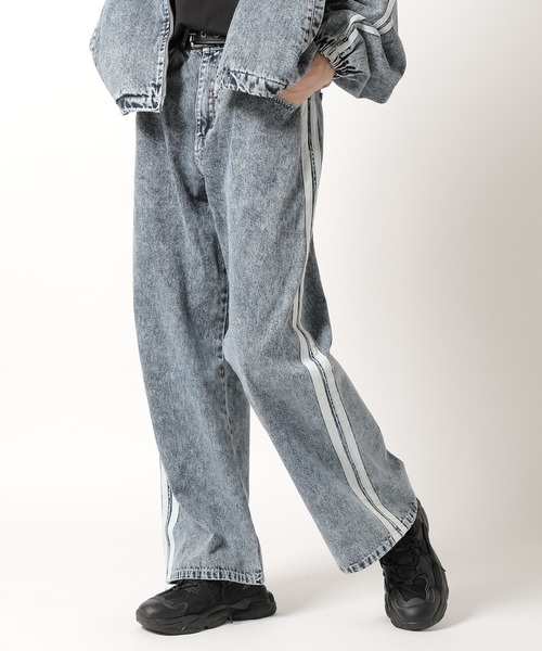 Theater code(シアターコード)の「side line denim pants / サイドライン デニムパンツ(デニムパンツ・メンズ・ブラック/ブルー・L/M)」の10枚目の写真