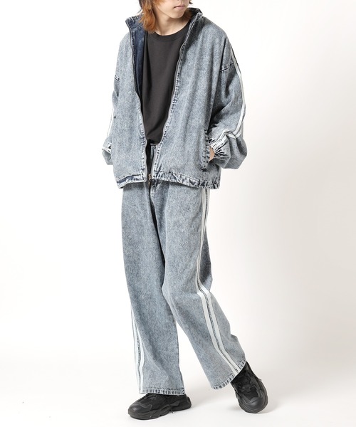 Theater code(シアターコード)の「side line denim pants / サイドライン デニムパンツ(デニムパンツ・メンズ・ブラック/ブルー・L/M)」の12枚目の写真