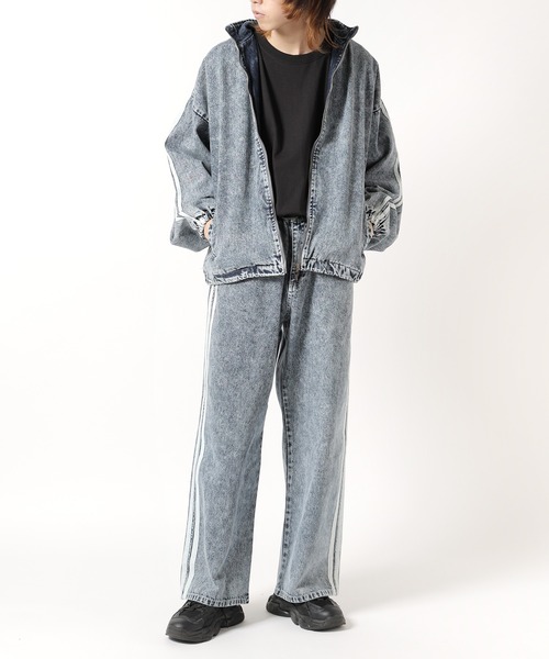 Theater code(シアターコード)の「side line denim pants / サイドライン デニムパンツ(デニムパンツ・メンズ・ブラック/ブルー・L/M)」の13枚目の写真