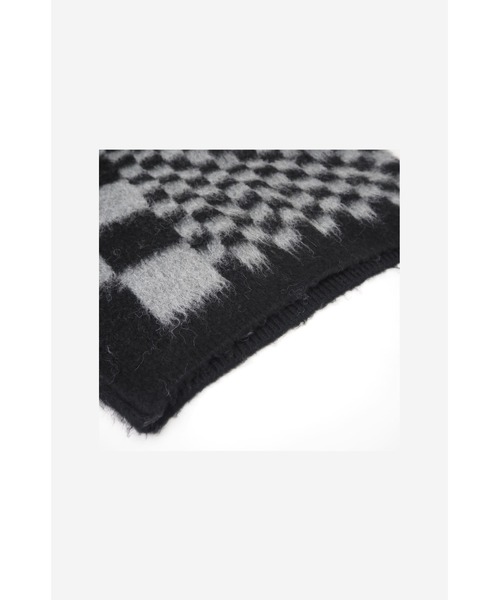 LOVE POMME POMME(ラブポムポム)の「Block Check Pattern Knit(ニット/セーター・レディース・グレー/ブラック・FREE)」の8枚目の写真