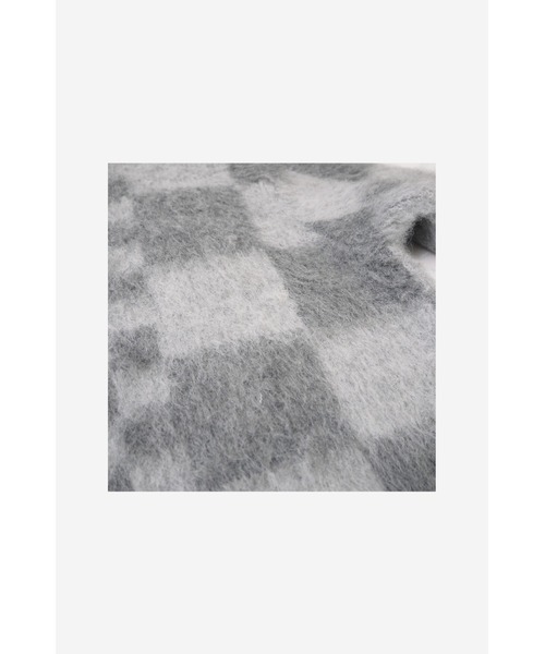 LOVE POMME POMME(ラブポムポム)の「Block Check Pattern Knit(ニット/セーター・レディース・グレー/ブラック・FREE)」の10枚目の写真