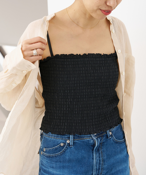 IENA - Rikaさま専用ページ✳︎IENA【BASERANGE/ベースレンジ】 トップス セール】BASERANGE/ベースレンジ NEHRU TANK（その他トップス