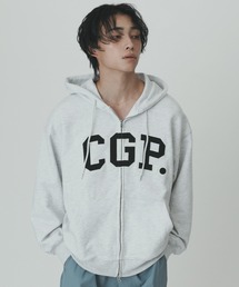 CGP arch logo hoodie zipup