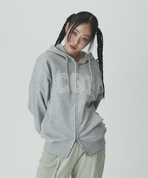 CGP arch logo hoodie zipup