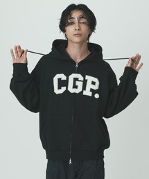 CGP arch logo hoodie zipup