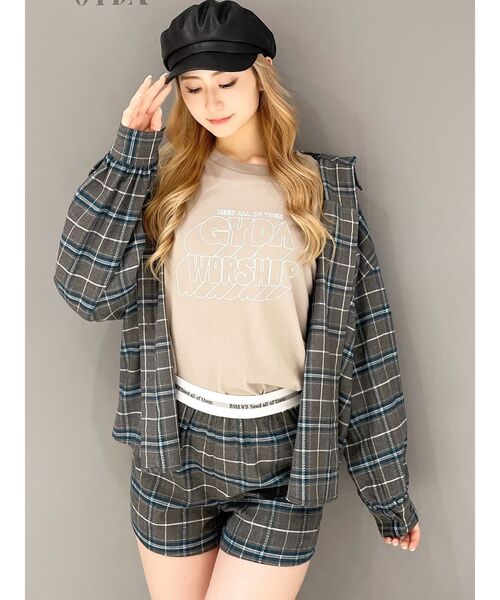 GYDA（ジェイダ）の「【SETUP着用可】BM＆WB JQ CHECKショートパンツ（その他パンツ・レディース・ベージュ/グレー・FREE）」の18枚目の写真