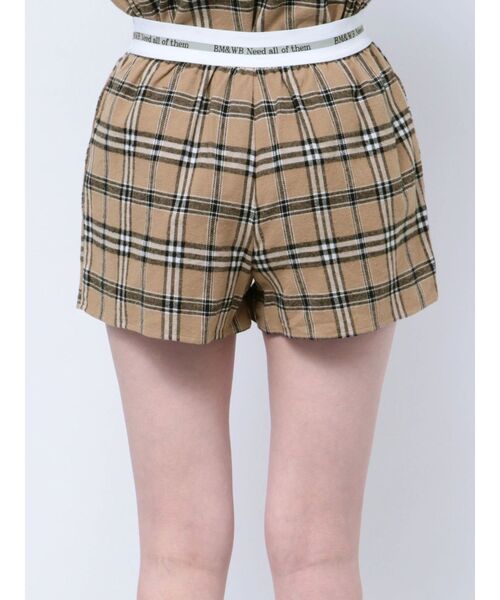 GYDA（ジェイダ）の「【SETUP着用可】BM＆WB JQ CHECKショートパンツ（その他パンツ・レディース・ベージュ/グレー・FREE）」の6枚目の写真