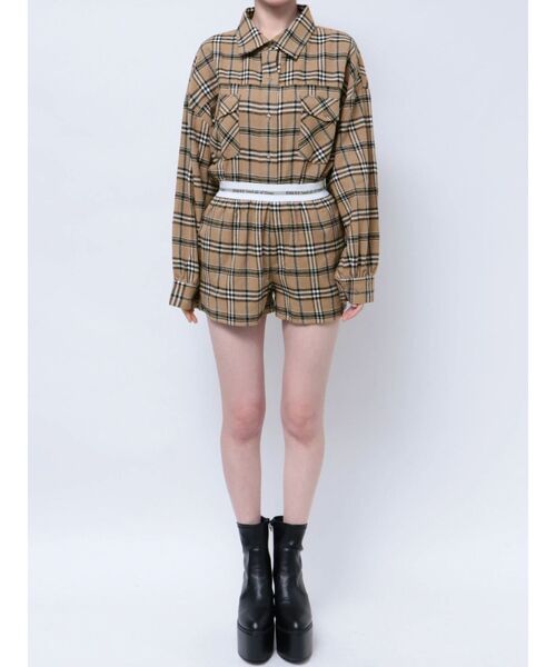 GYDA（ジェイダ）の「【SETUP着用可】BM＆WB JQ CHECKショートパンツ（その他パンツ・レディース・ベージュ/グレー・FREE）」の11枚目の写真