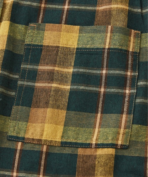 CUBE SUGAR（キューブシュガー）の「チェックリブ付バルーンシャツ（シャツ/ブラウス・レディース・グリーン/レッド/ブラック/マルチ・M）」の22枚目の写真