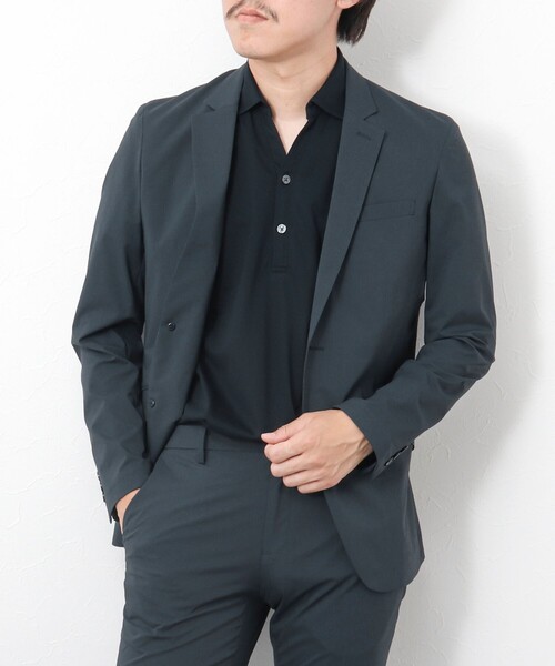 NOLLEY’S(ノーリーズ)の「《セットアップ/ビジカジ対応》MINOTECH撥水イージーケア ジャケット(テーラードジャケット・メンズ・グレー/ネイビー/ブラック・S/M/L/XL)」の1枚目の写真