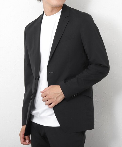 NOLLEY’S(ノーリーズ)の「《セットアップ/ビジカジ対応》MINOTECH撥水イージーケア ジャケット(テーラードジャケット・メンズ・グレー/ネイビー/ブラック・S/M/L/XL)」の2枚目の写真